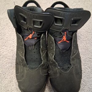 Air Jordan 5  Black Sneakers with  Logo